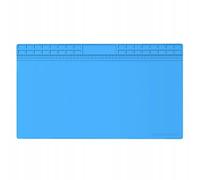 Rosfix Tappetino da Lavoro in Silicone 700×400 mm - Antiscivolo, Antistatico, Resistente 500°C | con Scomparti per Utensili | per Saldatura e Riparazioni Elettroniche