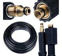 Rosfix Tubo Alta Pressione 15m Click Connect - Nylon Rinforzato, 200 Bar, 60°C | ricambio per idropulitrice Stihl, Nilfisk, Gerni | Accessorio Lavaggio Alta Pressione