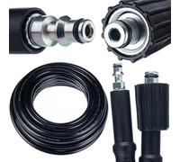 Rosfix Tubo Alta Pressione 5m M22-Click - Nylon Rinforzato, 200 Bar, 60°C | ricambio per idropulitrice Lavor Army, Cruiser, Dive, Galaxy, Ikon, Ninja, STM | Accessorio Lavaggio