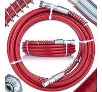 Rosfix Tubo per Airless 10m Rosso - 228 Bar | 1/4" | Flessibile e Resistent
