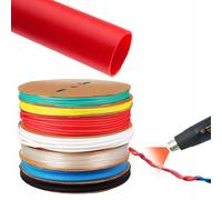 Rosfix Tubo Termorestringente Rosso 35mm 1m - Rapporto 2:1, Autoestinguente, Impermeabile, 1000V | Isolamento Cavi, Elettronica, Auto | Guaina Termorestringente Flessibile