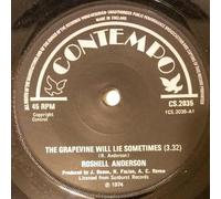 ROSHELL ANDERSON - the grapevine will lie sometimes / such a beautiful thing 45 rpm single