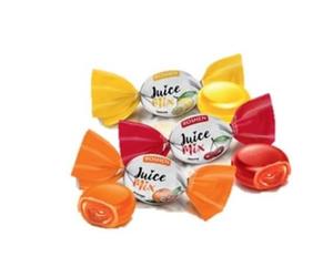 Roshen Juice Mix Caramelle Dure Ripiene alla Frutta, Gusti Limone Ciliegia Arancia, 1 kg
