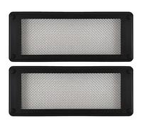 Roshield 2 coperture di ventilazione in rete a prova di parassiti, contro topi e insetti e roditori (nero, standard)