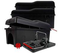 ROSHIELD 3 trappole per topi, facile da impostare, cassetta di sicurezza per casa, capannone e garage, controllo e trattamento (qualità professionale, confezione da 3)