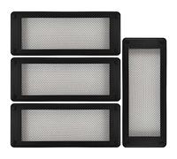 Roshield 4 coperture di ventilazione in rete a prova di parassiti, contro insetti e roditori (nero, standard)