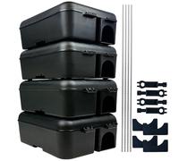 ROSHIELD Pro Scatola, 4 scatola di esche e trappole per topi e ratti, blocchi anti-topo per esterni e interni, trappole per topi e ratti