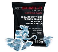 Roshield Super Forte Veleno per Topi e Ratti, Veleno per Topi Professionale, Esca Topicida Ratticida in Bustine di Pasta Fresca, Rodenticida Potente, Uso Esterno ed Interno, 100% Made in Italy
