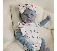 ROSHUAN 19 Pollici Reborn Bambole Avatar Ragazza 3D Avanzato Dipinto Realistico Neonato Bambole Corpo Completo in Vinile Che Sembrano Reali Bambini Bambole Giocattolo per i Bambini