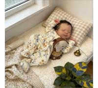 ROSHUAN Bambola completamente in silicone - Bambola rinata da 45,7 cm in silicone per tutto il corpo in vinile, realistica, dall'aspetto realistico con accessori giocattolo