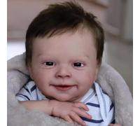 ROSHUAN Bambole in silicone Reborn Baby Boy 45,7 cm Realistiche Bambole in Silicone Full Body Morbido Vinile Che Sembra Reale Realistico Neonato Bambola Impermeabile per Bambini Regali