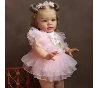 ROSHUAN Bambole per bambini rinate da 66 pollici di grandi dimensioni Bambole reborn della vita reale Bambole del bambino della principessa della ragazza del panno morbido corpo realistico bambola del