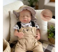 ROSHUAN Bambole realistiche in silicone per tutto il corpo in vinile, 50,8 cm, realistiche, per neonati che dormono nella vita reale, regali di compleanno, giocattolo per bambini dai 3 anni in su