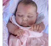 ROSHUAN Bambole Reborn Baby Dolls Silicone Full Body Vinile 20 Pollici Bambola Realistica Anatomicamente Corretta Ragazza Realistica Neonato Addormentato Bambole Bambole Vita Reborn Doll Giocattolo