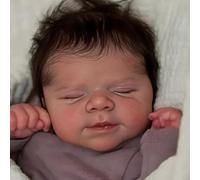 ROSHUAN Bambole Reborn Baby in Silicone Full Body Vinile 45,7 cm Bambole realistiche Ragazza Occhi Chiudi Realistico Neonato Bambola Che Sembra La Vita Reale Come Bambola Del Bambino per Regali Per