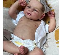 ROSHUAN Bambole Reborn da 17 pollici in silicone a corpo intero in vinile realistico neonato bambola anatomicamente corretta ragazza che sembra reale realistica bambole giocattoli lavabili regali per