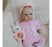 ROSHUAN Bambole Reborn da 45,7 cm in silicone per tutto il corpo in vinile realistico, anatomicamente corretto, realistico, per bambini, sembra un vero giocattolo per bambini