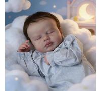 ROSHUAN Bambole reborn da 50 cm in silicone per tutto il corpo in vinile realistico, anatomicamente corretto, per ragazzo che dorme, bambola rinata con accessori per bambini regalo