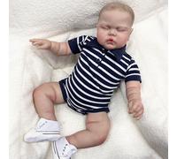 ROSHUAN Bambole Reborn di grandi dimensioni Pickle Reborn 61 cm Bambole realistiche Reborn Bambino Ragazzo Panno Morbido Corpo Pesato Vita Reale Bambola Del Bambino Che Sembra Reale Realistico Bambola