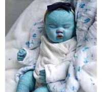 ROSHUAN dolls Neonato dolls Avatar 19 pollici 48 cm dolls Bambino Realistico Che Sembrano Vita Reale Dormire Avatar Bambini Silicone Ponderato Realistico Avatar dolls Giocattolo Regalo