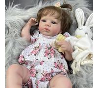 ROSHUAN Life Like Reborn Baby Dolls - Bambola realistica in silicone, 50,8 cm, anatomicamente corretta