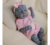 ROSHUAN Mini Avatar Reborn Baby Dolls Silicone Full Body 30,5 cm Bambola realistica del bambino che sembra reale Micro Preemie Avatar Reborn Girl Lifelike Piccole Bambole Addormentate appena nate