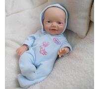 ROSHUAN Mini bambole reborn in silicone da 8 pollici Full Body sorridente ragazzo che sembra reale realistico neonato bambola fatta a mano realistica in silicone preemie bambini bambole giocattolo per