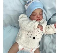 ROSHUAN Real Life Reborn Baby Doll Girl 48,9 cm Bella Bambola realistica che dorme Bambola Bambola Bambola in panno morbido realistico Bambola Neonata che sembra Reborn Babies Doll Giocattolo per