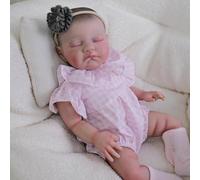 ROSHUAN Real Life Reborn Baby Dolls 48,9 cm Sleeping Realistiche Bambole Ragazza con Panno Morbido Corpo Occhi Chiudi Realistica Bambola Neonata Sembra un vero Giocattolo per Bambini Regali