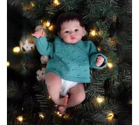 ROSHUAN Real Life Reborn Baby Dolls Silicone Full Body Vinile 48 Pollici Bambola Neonata Realistica, Anatomicamente Corretta Ragazza, Fatto a Mano Realistico Bambole Giocattoli Regali di Natale