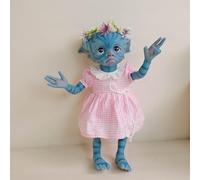 ROSHUAN Realistico Avatar Reborn Baby Dolls Silicone Full Body 17 Inch Real Life Baby Dolls Stampa 3D Skin Silicone Neonati Avatar Realistico Giocattolo Neonato Bambola per Bambini Età 3+