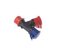 ROSI 1001994 Moltiplicatore Mobile 2 Uscite Prese Industriali 16A 3P+N+T 400V 5Poli