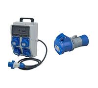 Rosi 2240-E Quadri di Distribuzione Secondario, 220 V, Grigio/Blu & PRESA CEE 2PT IP44 [ ]