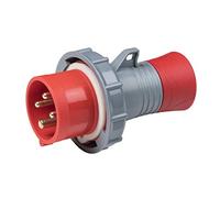 Rosi 8214 Spina Mobile Industriale IP67, Grigio/Rosso