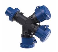 Rosi Adattatore 3 vie mobile CEE 16A 2P+T 200-250V IP67