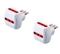 ROSI Adattatore Emilia Prime, bianco, 3 prese bivalenti 10/16A