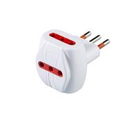 ROSI Adattatore triplo civile serie Emilia, Bianco