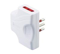 Rosi Adattatore Triplo Extrapiatto 3 Prese 10/16A 2P+T Bianco
