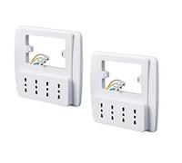 ROSI Multipresa parete EMILIA SMART, Bianco, 4 prese bivalenti, 2 pz.