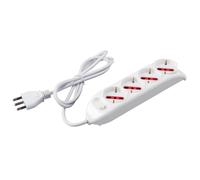 ROSI RS94060 Multipresa Serie Emilia, Bianco, 4 prese schuko biv. 10/16A