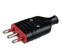 Spina Mobile in Gomma 16A 250V Nero