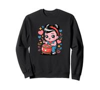 Rosie The Riveter Carino Kawaii Taiko batterista ragazza Felpa