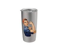 Rosie The Riveter Possiamo farlo Bicchiere termico in acciaio inox doppia parete