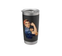 Rosie The Riveter Possiamo farlo Bicchiere termico in acciaio inox doppia parete