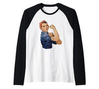 Rosie The Riveter Possiamo Farlo Maglia con Maniche Raglan