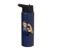 Rosie The Riveter Possiamo farlo Stainless Steel Insulated Water Bottle