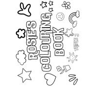 Rosie's Colouring Book: Personalised with Your Name on Every Page