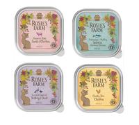 Prezzo speciale! 16 x 100 g Rosie's Farm per gatti - Mix (4 Pollo, 4 Tacchino & Anatra, 4 Salmone & Pollo, 4 Agnello & Pollo)