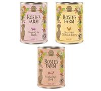 Rosie's Farm Adult 6 x 400 g Alimento umido per cani - Mix: 2 x Pollo & Tacchino, 2 x Manzo , 2 x Agnello