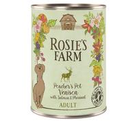 Rosie's Farm Adult 24 x 400 g Alimento umido per cani - Selvaggina & Fagiano con Salmone